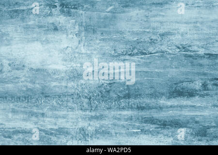 Distressed Blue Grunge Texture: Cold Grey-Blue Concrete Wall Background with Scratched Paint and Vintage Weathered Surface, Artistic Abstract Backdrop Stock Photo