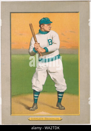 Bill Dahlen, Brooklyn Dodgers, baseball card portrait Stock Photo
