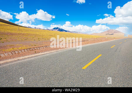 Tibet highway landscape Stock Photo
