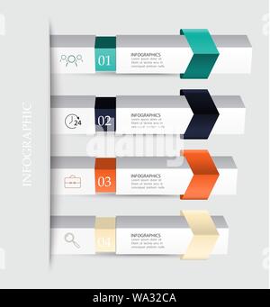 Abstract background with four steps,parts,stages,processes Stock Vector