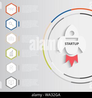 Startup vector infographics Stock Vector