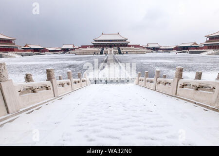 The Palace Museum in Beijing - the hall of supreme harmony Stock Photo