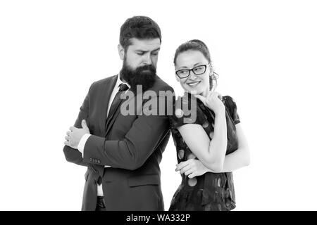 Figure out type of position you would really enjoy. Colleagues looking for new job. Man and woman compete for job position. Labor market competition. Job interview. HR manager. Office job lifestyle. Stock Photo