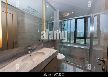 Bedroom, bathroom Stock Photo