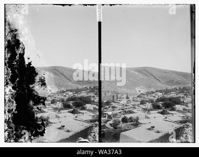 Bird's-eye view of Amman, looking towards the basilica Stock Photo