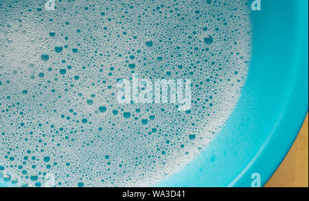 soapy water and foam Stock Photo