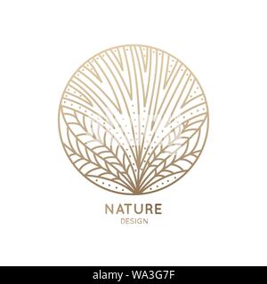 Logo flower with petals Stock Vector