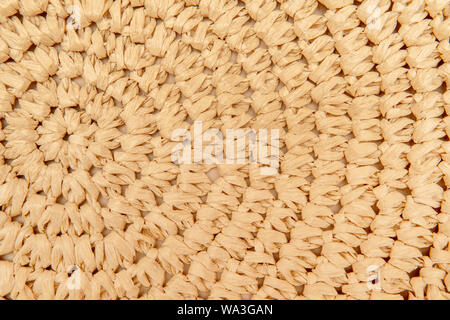 Woven round hand made background. Handcraft weave texture natural wicker. Traditional handicraft weave Thai style pattern nature background. Stock Photo