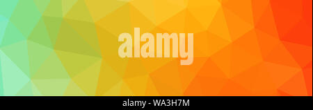 Abstract Gradient Low Poly Banner, triangular style illustration Stock Photo