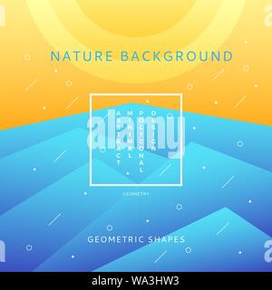 Nature poligonal background Stock Vector