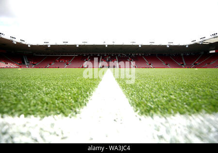 General view of the stadium before the Premier League match at St Mary's, Southampton. Stock Photo