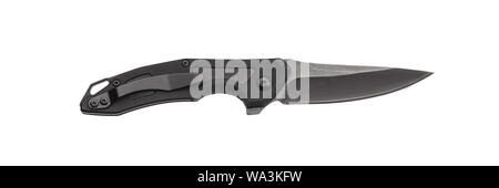 Penknife isolate on white background. Modern folding knife. Stock Photo