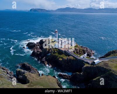 Lighthouse Fannad Head, County Donegal, Ireland Stock Photo