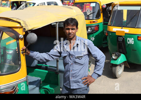 Happy auto rickshaw driver coloring page