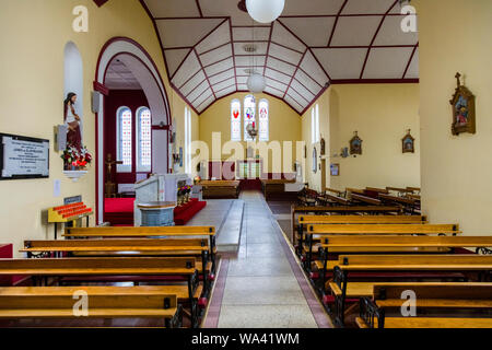 Interior of St Patricks Church in the village of Aghagower in County Mayo Ireland Stock Photo