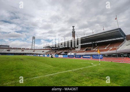 AMSTERDAM, 17-08-2019 ,Olympisch stadion, , Ajax - Everton (Women) friendly , season 2019 / 2020, Olympic stadium overview  during the match Ajax - Everton (Women) friendly Stock Photo