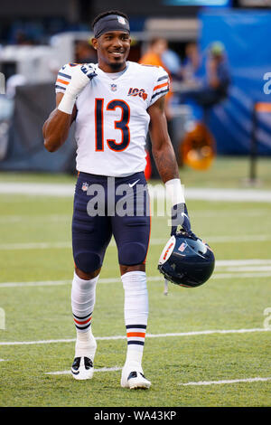 Chicago Bears tight end Desmond Clark against the Oakland Raiders in the first  day game at the new Soldier Field in Chicago on Sunday, Oct. 5, 2003. Photo  via Newscom Stock Photo - Alamy