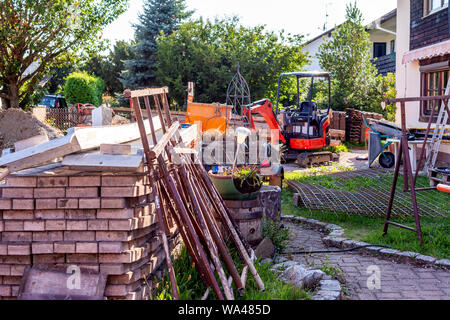 Warehouse of a construction site Stock Photo
