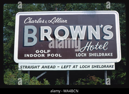 Brown's Hotel, Loch Sheldrake, New York Stock Photo