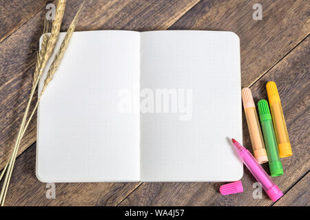 The laptop on the desktop Stock Photo