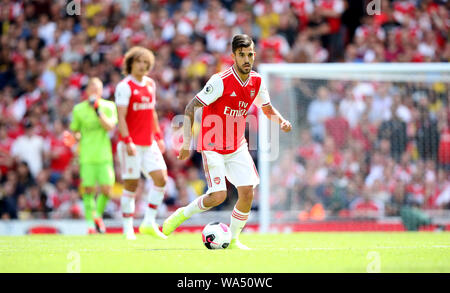 London, UK. 17th Aug 2019. Dani Ceballos (A) at the Arsenal v Burnley, English Premier League game, at The Emirates Stadium, London, on August 17, 2019. **Editorial use only, license required for commercial use. No use in betting, games or a single club/league/player publications** Credit: Paul Marriott/Alamy Live News Stock Photo