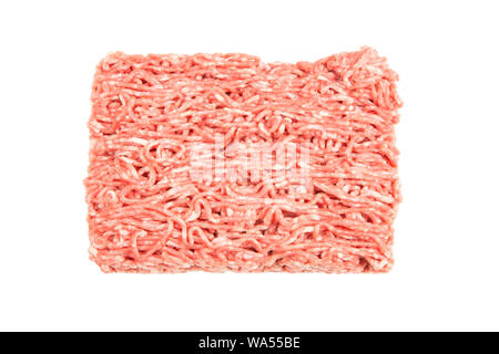 Minced meat isolated on white background Stock Photo