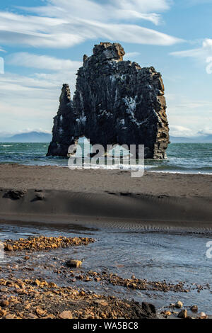 Hvitserkur Rock, Osar, Iceland Stock Photo