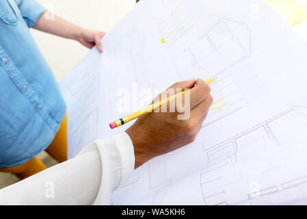 Business women working on a coworking space Stock Photo
