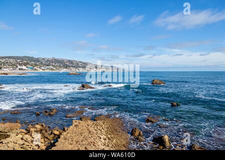 Laguna Beach Coastline in Orange County California Stock Photo