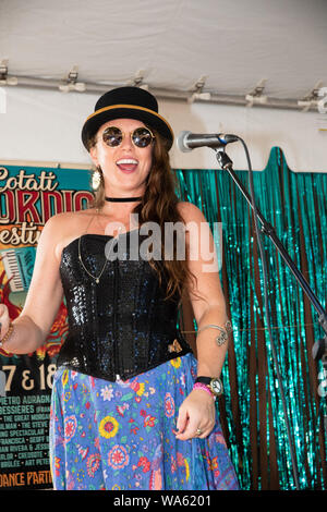 The Bellow Shakes (aka Royal Jelly Jive) is led by soulful front-woman Lauren Bjelde and feature the outstanding accordionist Jesse Lemme Adams. Stock Photo