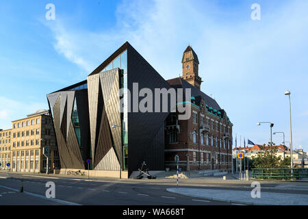 Malmo, Sweden - July 13 2019: The old and modern building of the World Maritime University in Malmo Stock Photo