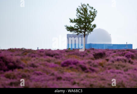Sizewell Nuclear Power Station From a Distance Stock Photo