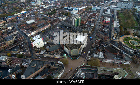 aerial view of kingston upon Hull city centre Stock Photo - Alamy