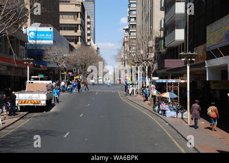 A street in downtown Johannesburg, South Africa Stock Photo