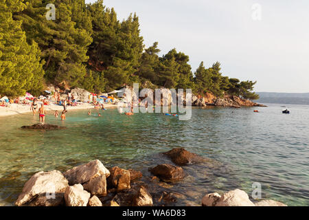 beach between Stanici and Nemira, Dalmatia, Croatia Stock Photo