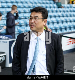 Sheffield Wednesday Owner, Dejphon Chansiri during the EFL Sky Bet Championship match between Millwall and Sheffield Wednesday at The Den, London, England on 17 August 2019. Photo by Ken Sparks.  Editorial use only, license required for commercial use. No use in betting, games or a single club/league/player publications. Stock Photo