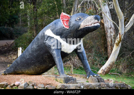 The Big Tassie Devil, Mole Creek Tasmania Australia Stock Photo