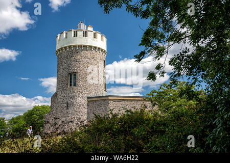 The Clifton Observatory which contains a Camera Obsura and a tunnel to St Vincent's Cave, Bristol United Kingdom Stock Photo