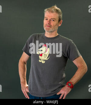 Edinburgh, Scotland, UK, 18 August 2019. Edinburgh International Book Festival. Pictured: Mark Haddon, an English novelist Stock Photo