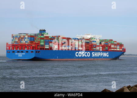 The container ship COSCO Shipping Scorpio will reach the port of Rotterdam on 22 May 2019.