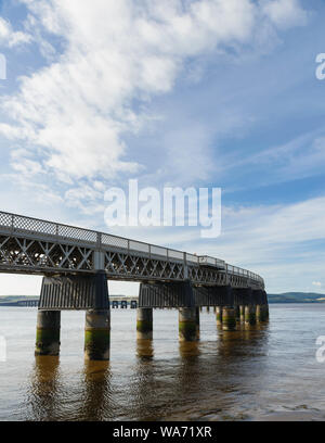 Tay Rail Bridge Dundee Tayside Scotland Stock Photo