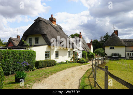 Attractive cottages at Clavering, Essex Stock Photo