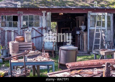 Old Vintage Metal Window Of A Barn In The Netherlands Stock Photo