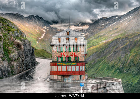 Furka Pass, Gletsch, Valais, Switzerland, Europe Stock Photo