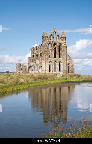 Whitby Abbey, a 13th century ruined Benedictine abbey in Whitby, Yorkshire, England, UK Stock Photo