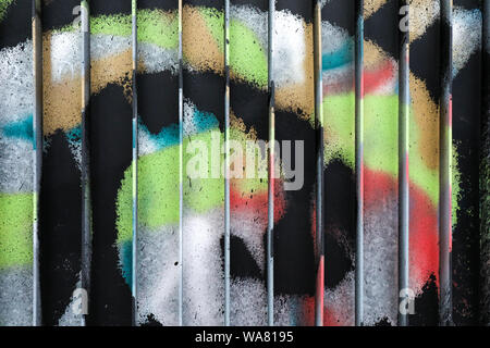 Abstract street art in Helsinki, Finland Stock Photo