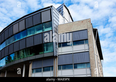 Umea, Sweden - August 10, 2019: modern building university building on campus Stock Photo
