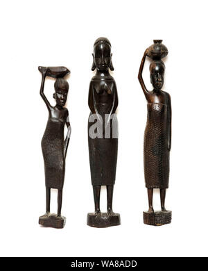 African wooden art and statues Stock Photo - Alamy