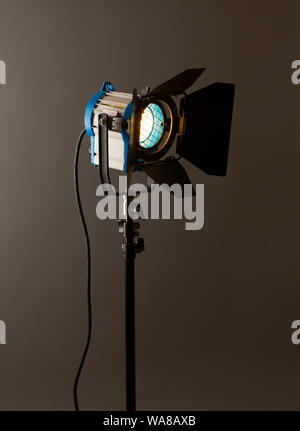 studio light with barn doors & halogen lamp Stock Photo