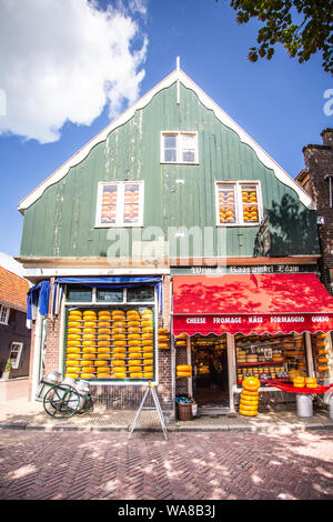 EDAM, NETHERLANDS - SEPTEMBER 1, 2018: Traditional cheese shop seen from Edam Netherlands Stock Photo